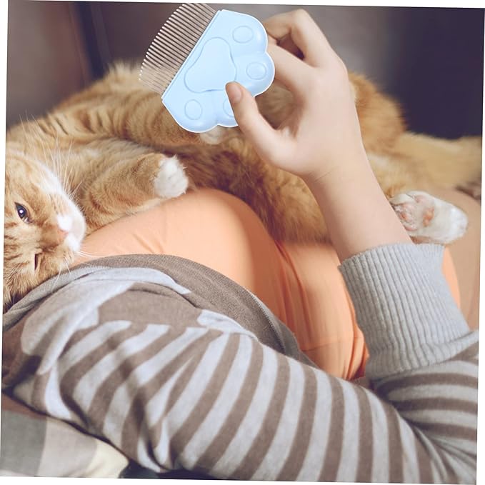 BESPORTBLE 2pcs Cat Hair Brush for Shedding Grooming Comb Knotting Removal for Cats Dogs Portable Lightweight
