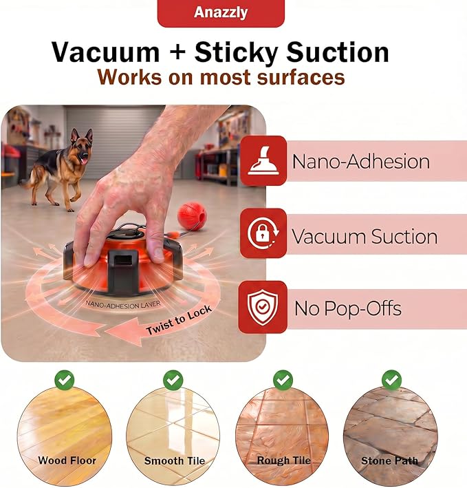 Upgraded Interactive Dog Toy, Heavy-Duty Tug-of-War Chew Toy, Stress Relief Dog Tug Toy, Durable Puppy Molar Chew Toy, Bite Resistant, Teeth Cleaning, Universal Pet Supplies (Black-Red)