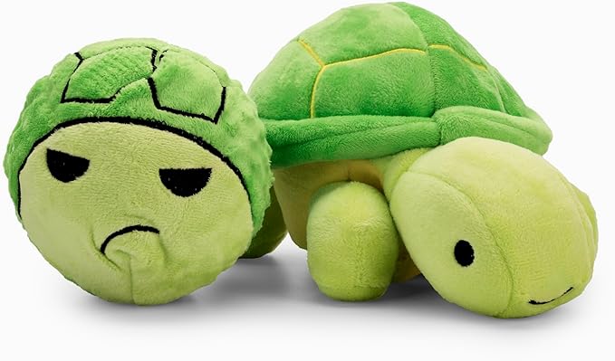 Flourish Pets 3 in 1 Multi-Layer Chew Toy for Active Dogs | Non-Toxic BPA Free Double Stitched Soft Fabric Exterior Dog Toys | Long-Lasting Dog Plush Toys ā Small Turtle 7.5"