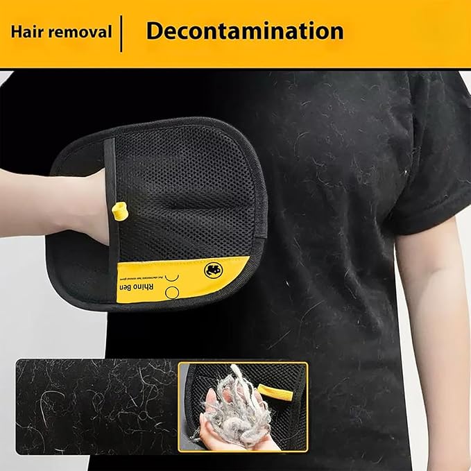 Pet Hair Removal Glove for Cats & Dogs, Pet Hair Remover Reusable Electrostatic Gloves, Efficient Pets Grooming Gloves, Efficient Remover for Couch, Carpet, Curtain, All Kinds of Fabrics (1)