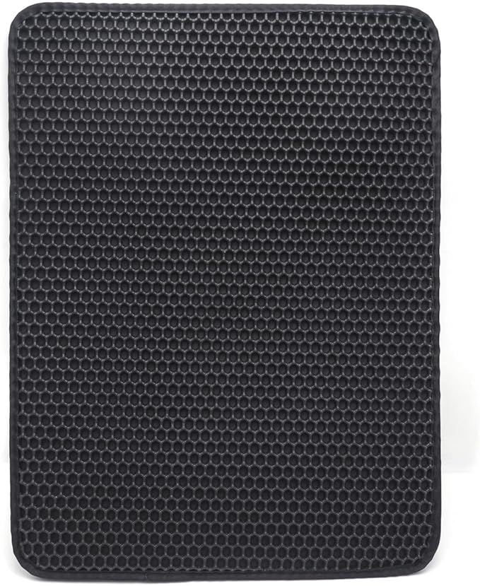 XKMT- Animal Pet Supplies Cats Litter & Housebreaking 30X40 Black Cat litter Mat Double Layer Pad Trapper Folding Pad EVA Foam Rubber