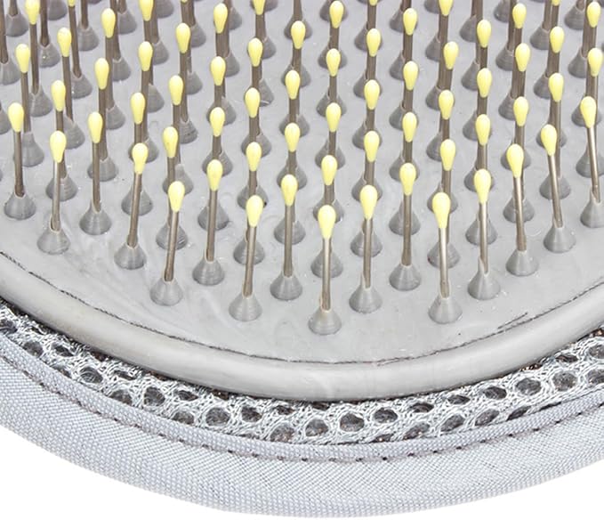 balacoo Pet Grooming Glove Mitt Brush for Dogs Cats Deshedding Comb for Dogs Gentle Dual Sided Rubber and Steel Needle Hair Remover Mitt