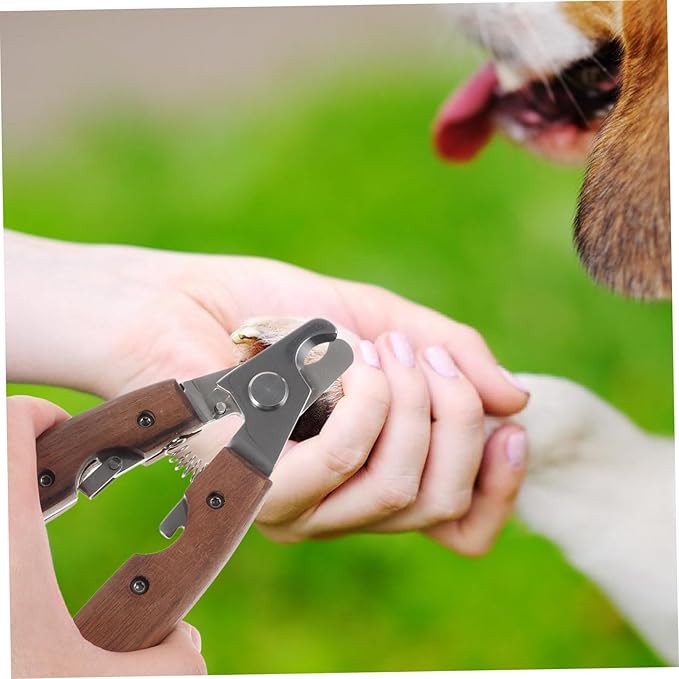 Pet Nail Clipper for Dogs and Cats Safe Use Stainless Steel Trimmer with Comfortable Grip Grooming Tool for Small Animals Non-Slip Handle Sharp Cutting Head