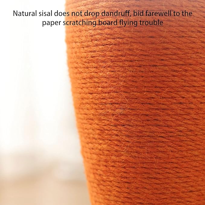 Cat Scratching Post, 9.8x9.8in Cute Carrot Scratching Post Cat Scratcher for Indoor Cats Kittens, Carrot Sisal Vertical Carrot Cat Climbing Frame for Indoor Cats Kitty Training