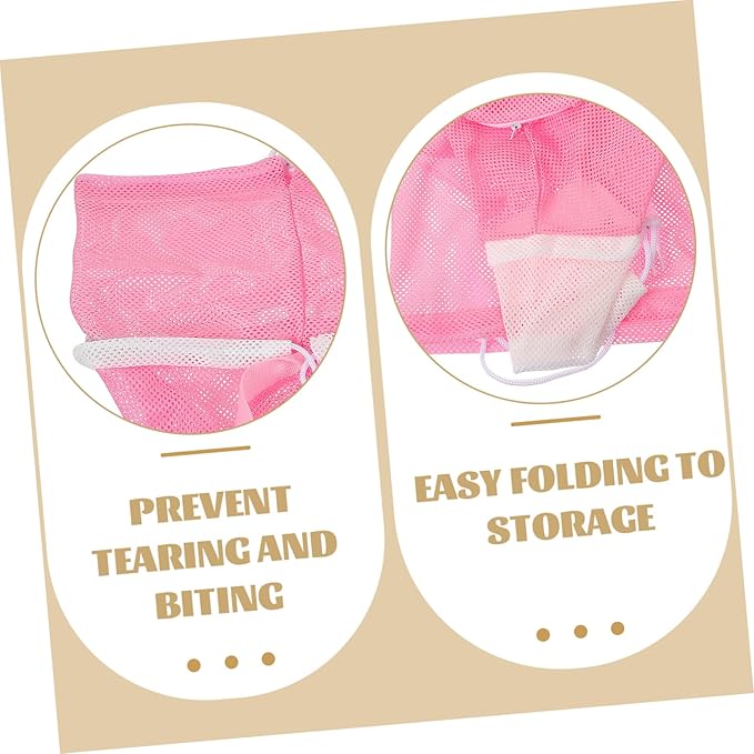 Cat Grooming Bag Pet Supplies for Bathing Nail Trimming Pull Rope Buckle Sturdy and Breathable Mesh Pouch