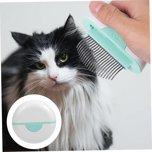 balacoo Cat Grooming Comb for Hair Removal and Cleaning Massage Tool for Loose Fur and Tangles Portable Design Mint Green for Daily Pet Grooming