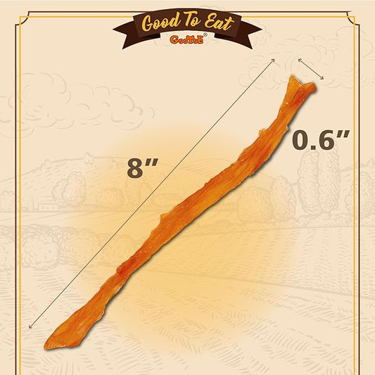 Gootoe Turkey Tendons for Dogs β All-Natural, Hypoallergenic Dog Treats, Rawhide Alternative, Long Lasting Puppy Chews, Healthy Dog Treats for Small Breeds, Strips, 16 oz Pack (1 lb)