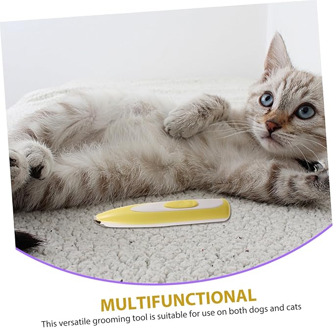 YARNOW Silent Electric PET Hair Clipper Rechargeable Dog and Cat Grooming Trimmer Cordless Hair Removal Tool for Paws Ears and Face Professional PET Grooming Clippers LED Display