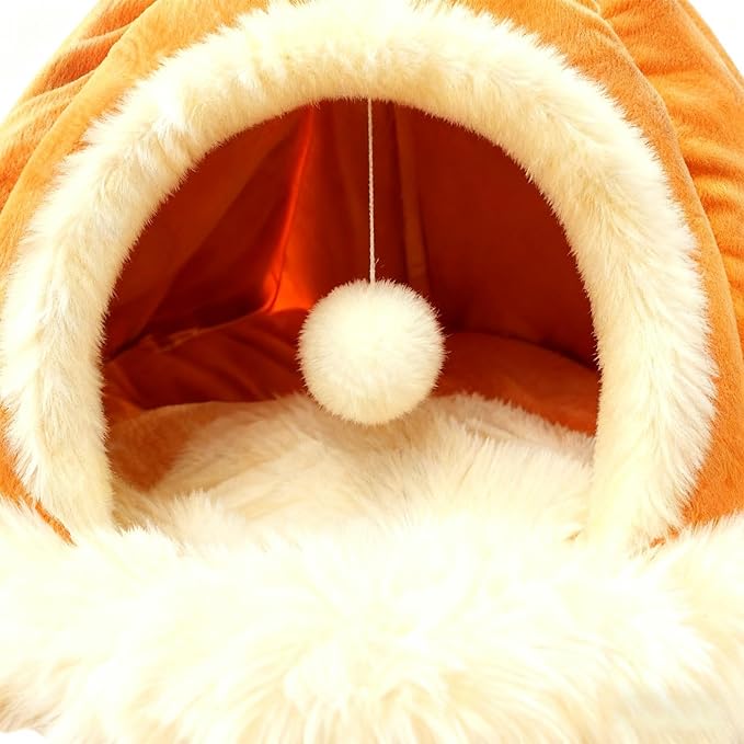 Washable Dog Bed, Soft Cat Shelter, Breathable Puppy Beds for Winter Comfort, Kitten Bed with Comfortable Padded Build, Pets Supplies Pet Shelter, Cat Cave for Small Animals Use