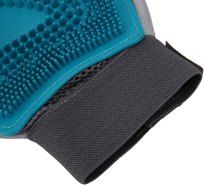 Pet Hair Remover Glove, Pet Grooming Gloves, Reusable Double Sided Cat Brushes Gloves, Efficient Silicone Dog Bathing Gloves, Deshedding Massage kit for Cats Dogs