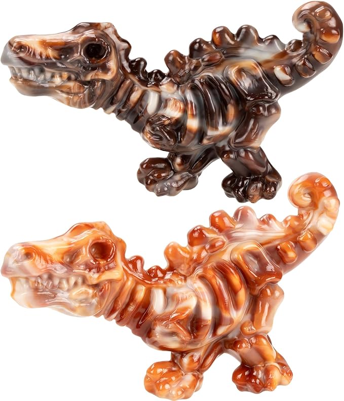 2 Pack Indestructible Dog Toys for Aggressive Chewers: Ultra-Dense Nylon, Bacon Flavor Chew Bones, Heavy Duty Tough Toys for Large Dogs