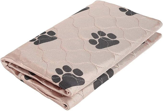 Reusable Dog Pee Pad, Absorbent Pet Urine Mat for Dogs and Cats, 4 - Layer Machine Washable Mat with Barrier for Hard Floors, Print Design in (70 * 80cm)