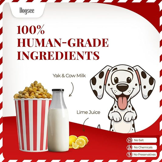 Dogsee Chew Mini Pops for Dogs and Puppies - Cheese | Dental Treats | High Protein | High Calcium | Low Fat | Helps Fight Plaque & Tartar | Weight Management - 4.4 lb | High Calcium