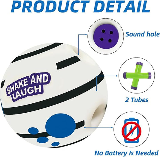 Glow in The Dark Dog Toys Ball, Interactive Dog Ball, Shaking with Gibbering Sound, S, 3.14 in (8 cm)