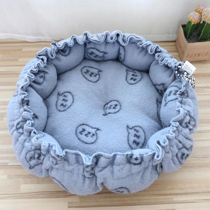 Windproof Warm Pet Bed House Drawstring Design Washable Soft Cushions Kennel for Small Dogs Cats Pet Supplies Houses for Indoor Large Houses for Warm No Heating Pad House Windproof for Winter