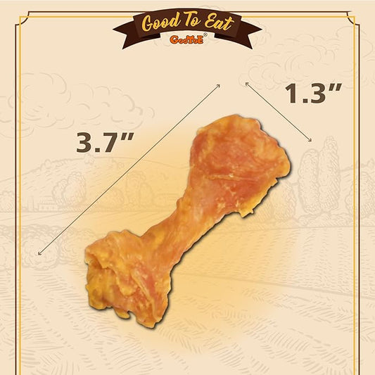 Gootoe Turkey Tendons for Dogs β All-Natural, Hypoallergenic Dog Treats, Rawhide Alternative, Long Lasting Puppy Chews, Healthy Dog Treats for Small Breeds, Bone (S), 16 oz Pack (1 lb)