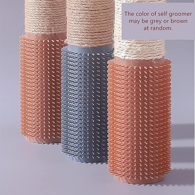 SHENGOCASE 2-Pack Cat Scratching Post for Crate Cage, Cage Mounted Scratching Post with Self Groomer and Massager, Cat Kennel Playpen Accessories