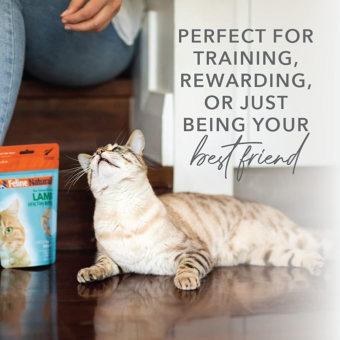 Feline Natural Freeze-Dried Cat Food & Treats, Lamb Tripe 2 oz & Lamb Bites 1.76 oz