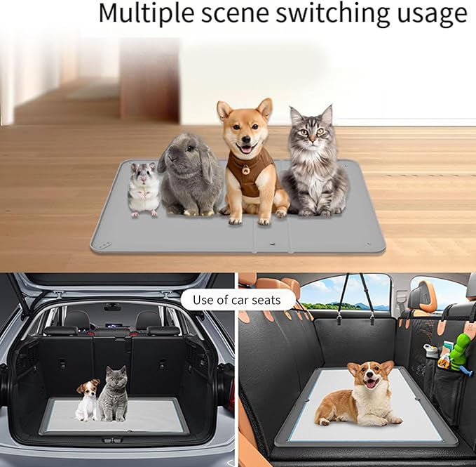 Silicone Pet Pad Nonslip Foldable Design Dog Training Mats Family Friendly for Indoor Outdoor Supply Foldable Pee Pad
