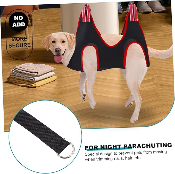 Toyvian PET Grooming Hammock for Cats and Dogs Adjustable Sling for Nail Trimming Random Color for Cat and Dog Grooming Tools