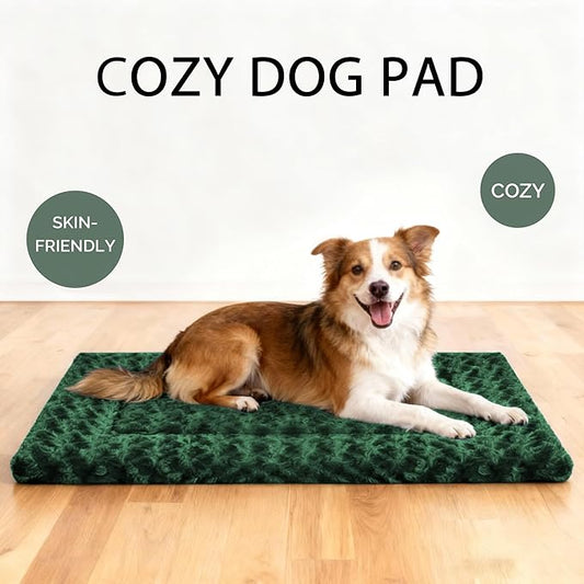 Dog Bed Mat - Dog Crate Pad - Reversible Dog Mat for Pet Comfort - Soft Bed Pads with Dual-Sided Design for All Seasons - Durable, Machine Washable Mat for Crates, Travel, and Home