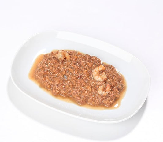 almo nature Classic Wet Cat Food, Tuna Recipe with Shrimp in Gravy, Grain Free, GMO Free, No Artificial Colors and Flavors, 2.47oz Pack of 12