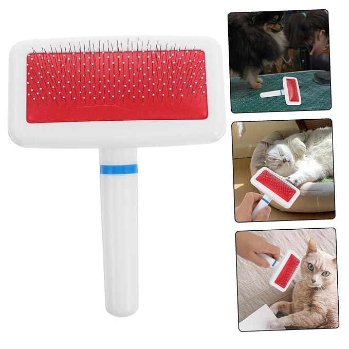 BESPORTBLE 5Pcs Pet Grooming Brush Shedding Tangle Removal Tool for Dogs Cats Gentle Sensitive Skin for All Breeds Multipurpose Pet Grooming Comb