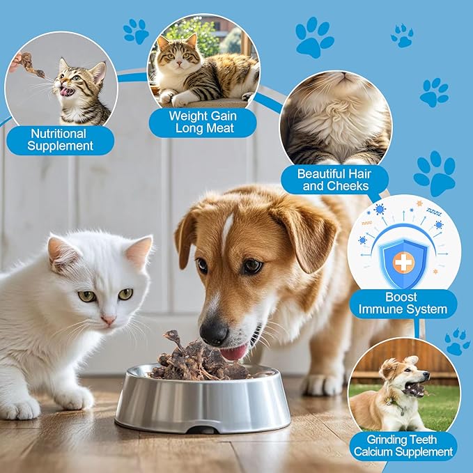 Freeze Dried Little Quail - Single Ingredient Cat and Dog Treats Natural Animal Protein Healthy Tasty Snacks for Training (85g)