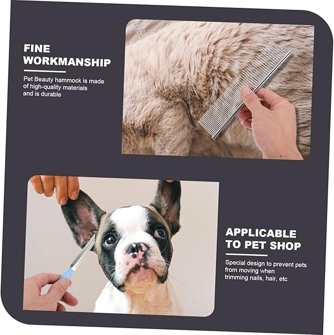Pet Grooming Hammock Cat Dog Sling Safe Nail Clipper for Pet Comb Small Animal Nail Trimmer