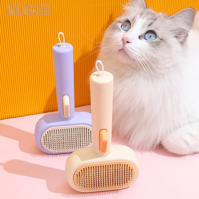Pet Grooming Comb For Dogs And Cats Gentle Detangling Deshedding Hair Brush Double Side Pet Grooming For Home Use Cats Shedding
