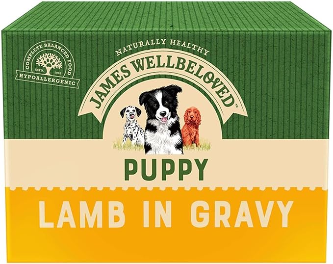James Wellbeloved Puppy Pouch Lamb with Rice and Vegetables 10 x 150 g