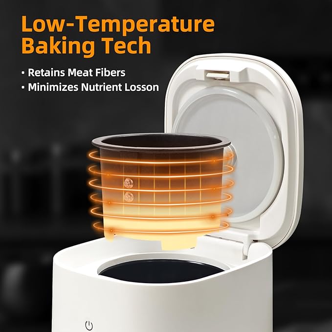 Pet Fresh Meal Maker, All-in-One Pet Kitchen Pet Food Maker, Multicooker with Chopping,Slow-Cook and Mix, DIY Recipes, Quiet Operation & Easy Cleaning for Healthy Homemade Meals