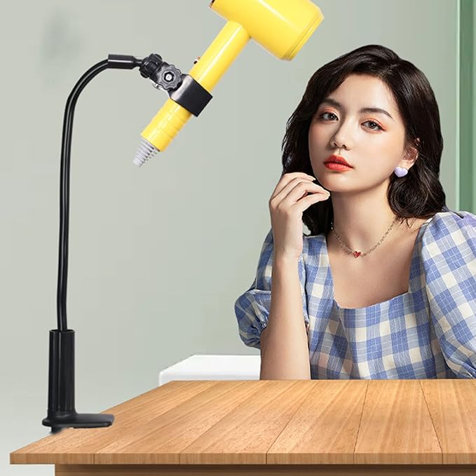 Dog Hair Dryer Holders Pet Grooming Table Blower Stand Rotatable Hose Holders with Adjusting Clamps Dog Supplies Equipment for Small Dogs