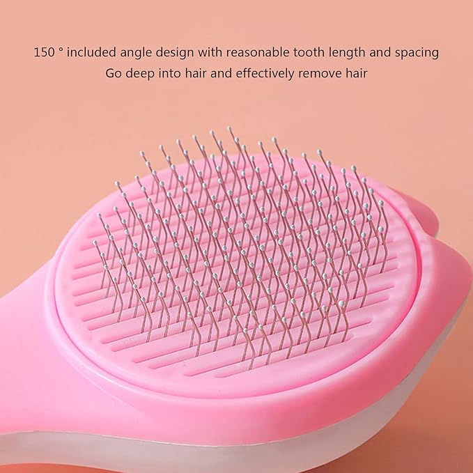 Pet Brush Slicker Combs Bent Steel Needle For Shedding & Grooming For Most Long/Short Hair Dogs Cats Pet Slicker Brush Soft Massage Grooming For Cats Double Coat Short