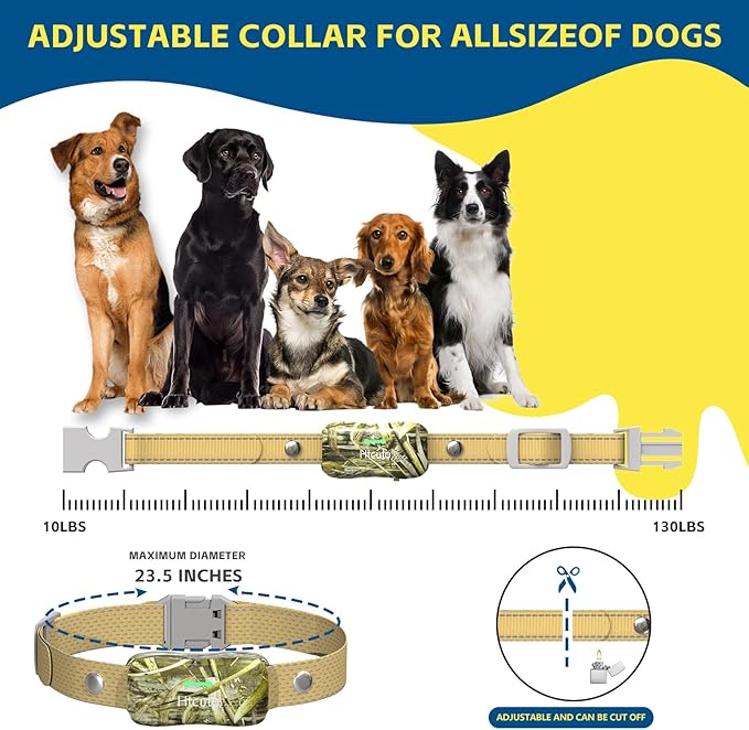 Wireless Dog Fence System for 2 Dogs with 2 Collars 856 Acre Electric Dog Fence Shock Mulit Dogs Training Collar with Remote Ultrasonic Portable Waterproof Outdoor Safe Pet Containment System