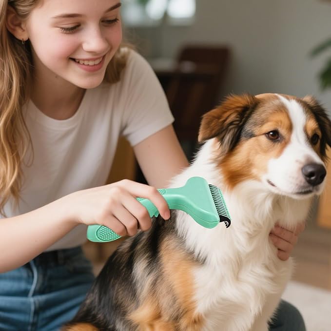 Dog Brush for Shedding | Gentle Self Cleaning Pet Supplies,Puppy Slicker Brush Cleaning Tools - for Long Short Bathing Dematting All Breeds Daily Indoor Home