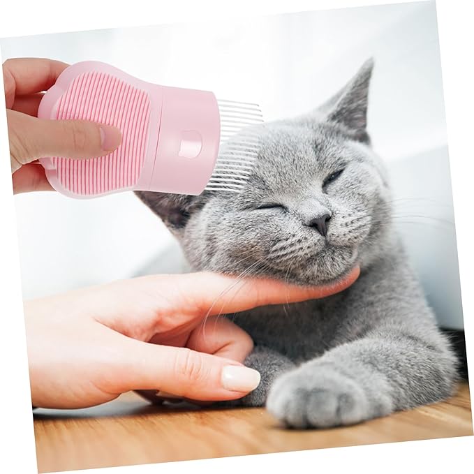 SUPVOX Cat Grooming Comb for Cats and Dogs PET Hair Remover Brush Massage Function Detangling Needle Rake Comb Pets