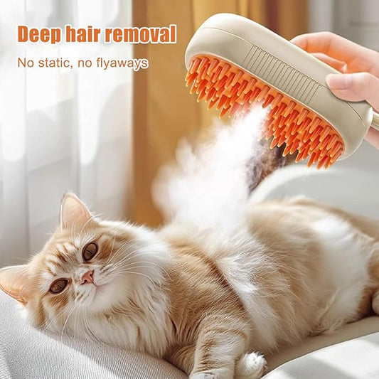 Pet Brush for Cats - Cat Shedding Brush Dog Grooming Supplies - Rechargeable Hair Remover Massage Tools for Cleaning Dematting Undercoat Removal Long Short Small Animals