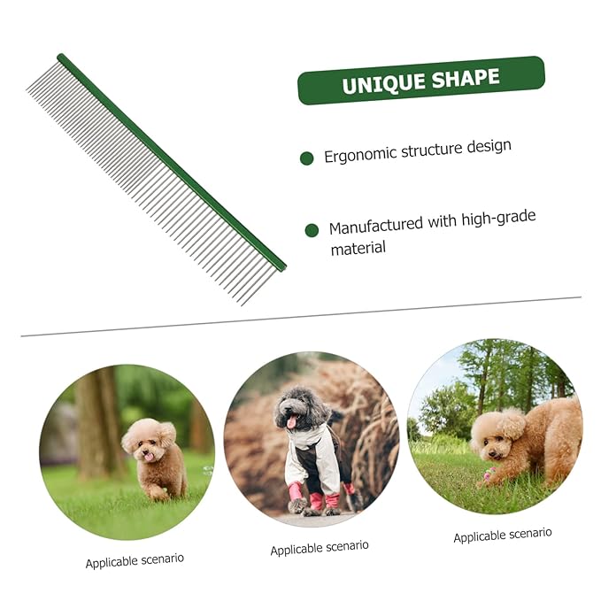 Toyvian Daily Use Wear-resistant Pet Comb for and Cats Lightweight Compact Grooming Tool for Easy Hair Removal and Comfortable Massaging Suitable for Long and Fur