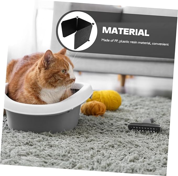 YARNOW 3pcs Cat Litter Box Splash Guards Litter Pan for Easy Cleanup Fit Enclosure for Preventing Cat Toilets Design