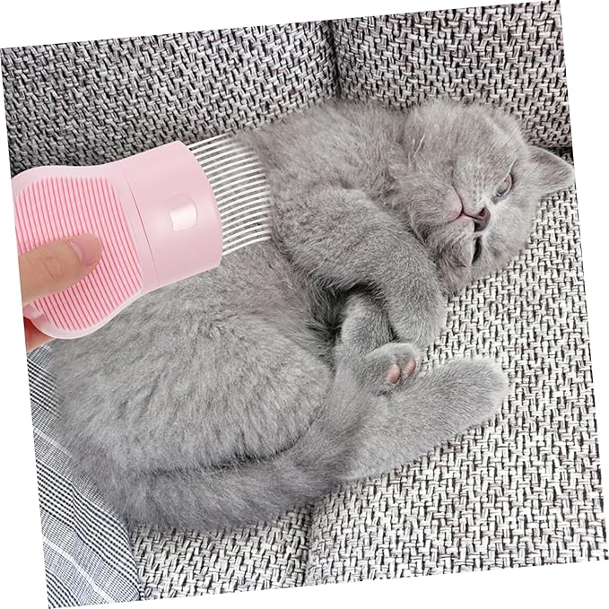 Toyvian Cat Grooming Comb PET Hair Remover Brush for Cats and Dogs Dual-Sided Massage and Dematting Tool for Long and Short Hair