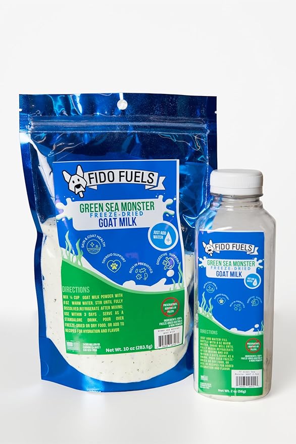 Green Sea Monster Freeze Dried Goat Milk - 10oz Bag of Product