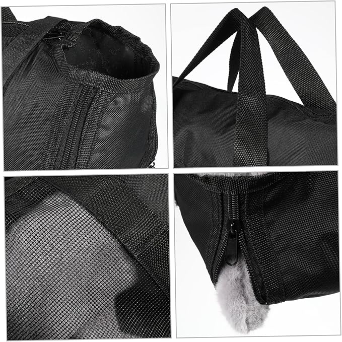 Totority Cat Bathing Bag with Zipper Closure Breathable Mesh Design for Grooming Nail Trimming Versatile Pet Carrier for Vet Visits and Travel Convenient Access Openings