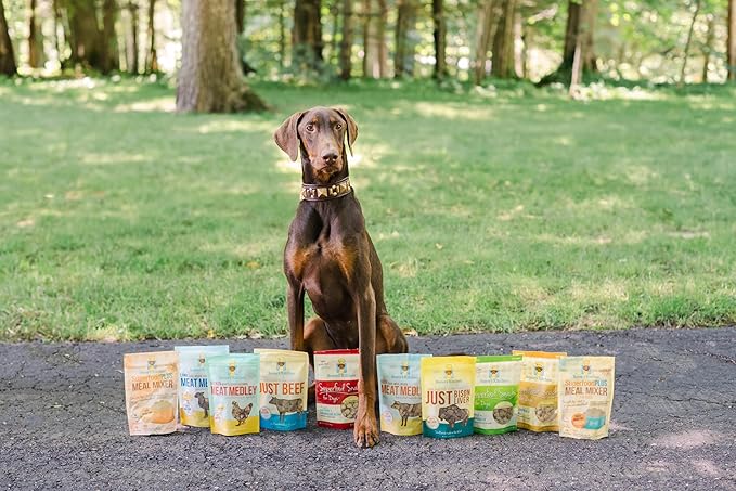 Freeze Dried Dog Treats – Turkey, Bison & Beef, Single Ingredient, All-Natural, USA Sourced, Human-Grade, Grain-Free, No Artificial Preservatives, 9 oz (3-Pack)