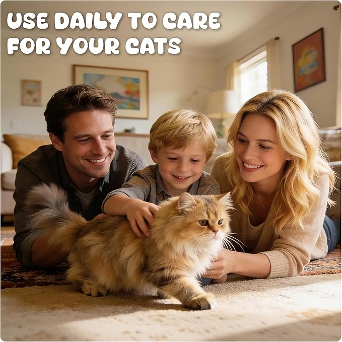 Probiotics for Cat, Boosts Immune System, Improves Digestion, Supports Gut Health, Relieves and Prevents Diarrhea and Soft Stools, Salmon-Flavored Chewable Tablets - 30 Tablets (120g)