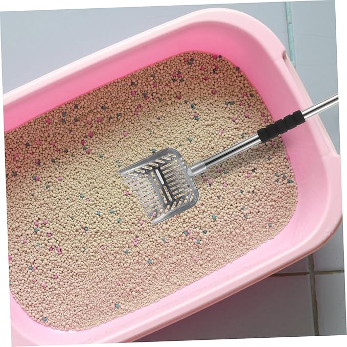 Mikikit Handle Cat Litter Scoop Detachable Cleaning Tool for Easy Pet Waste Removal and Compact Cat Litter Shovel for Home Use