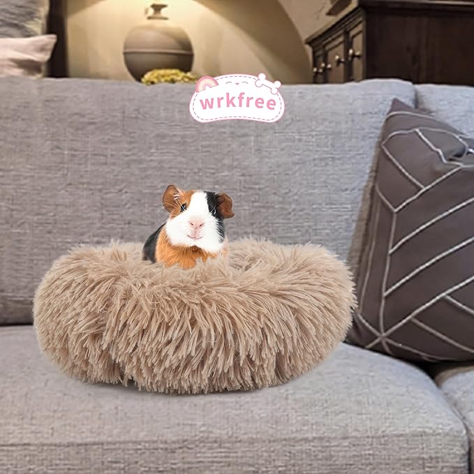 Rabbit Bed for Indoor Bunnies Guinea Pig Bed for Guinea Pig, Bunny, Chinchilla, Ferret, Rabbit and Other Small Pets Brown