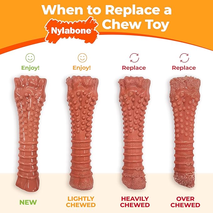Nylabone Comfort Hold X-Bone Power Chew Toy for Dogs, Dog Toys for Aggressive Chewers, Beef Flavor, Small - Up to 25 lbs, 1 Count