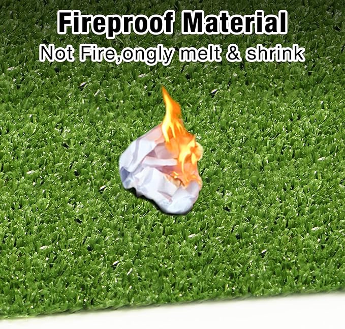 GLOBREEN Fake Grass Pee Pads for Dogs Potty Training, 2 PCS Replacement 3FT X 5FT Artificial Turf Outdoor Rugs for Pets Patio Balcony, with Drainage Hole