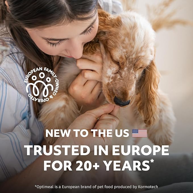 Optimeal Grain-Free Dog Food - Proudly Ukrainian - Balanced Dog Food Dry Recipe with Immunity Support, Non-Grain Dry Dog Food for All Dog Breeds (3.3 lbs, Chicken & Veggies)